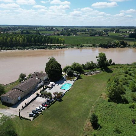 Grand Gite Avec Piscine Maison Port Valade Tabanac Exterior foto